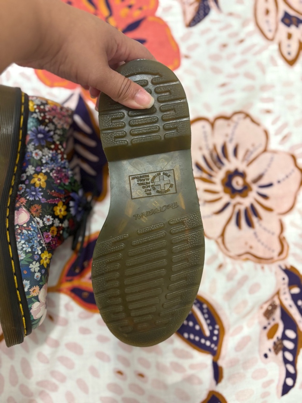Dr. Martens 1461 Wanderlust Floral Shoes 6/ 37 PRE-OWNED MINOR FLAWS - Picture 5 of 6